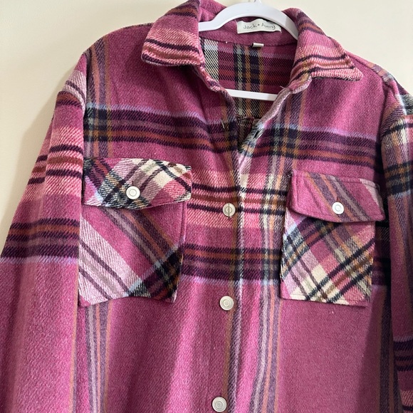 Plaid Shacket Shirt - Picture 2 of 4